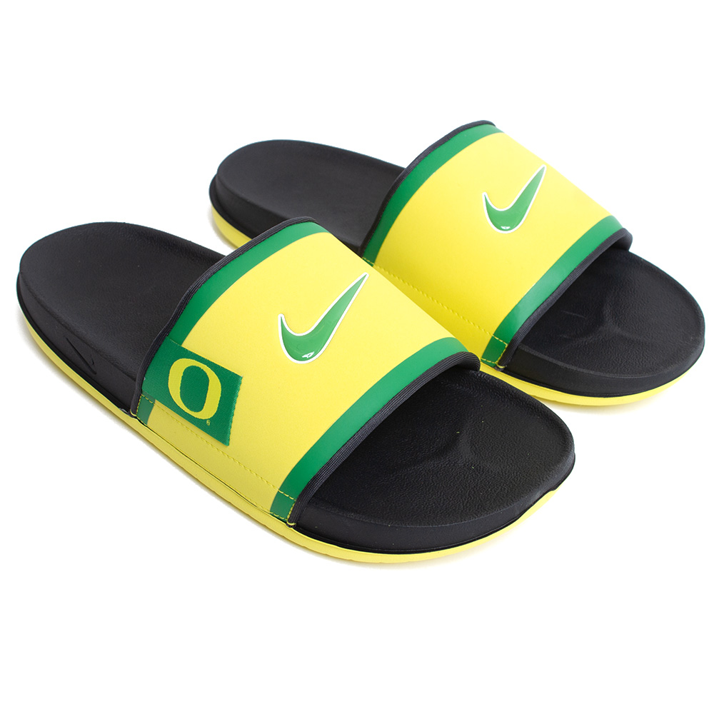 Classic Oregon O, Nike, Yellow, Sandal/Flip-Flop, Accessories, Unisex, Off-court, Synthetic Leather, 778262
